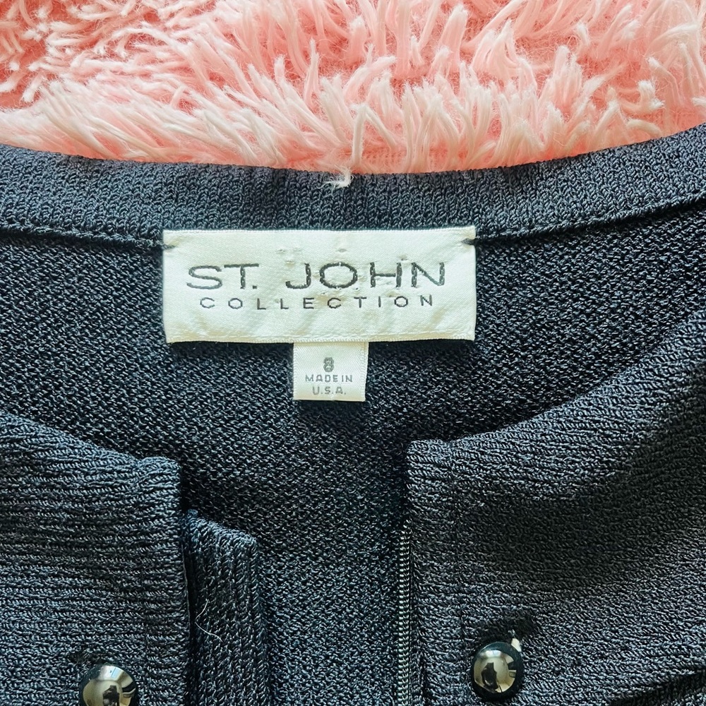 St John Collection Black Zippered Jacket - Picture 2 of 4
